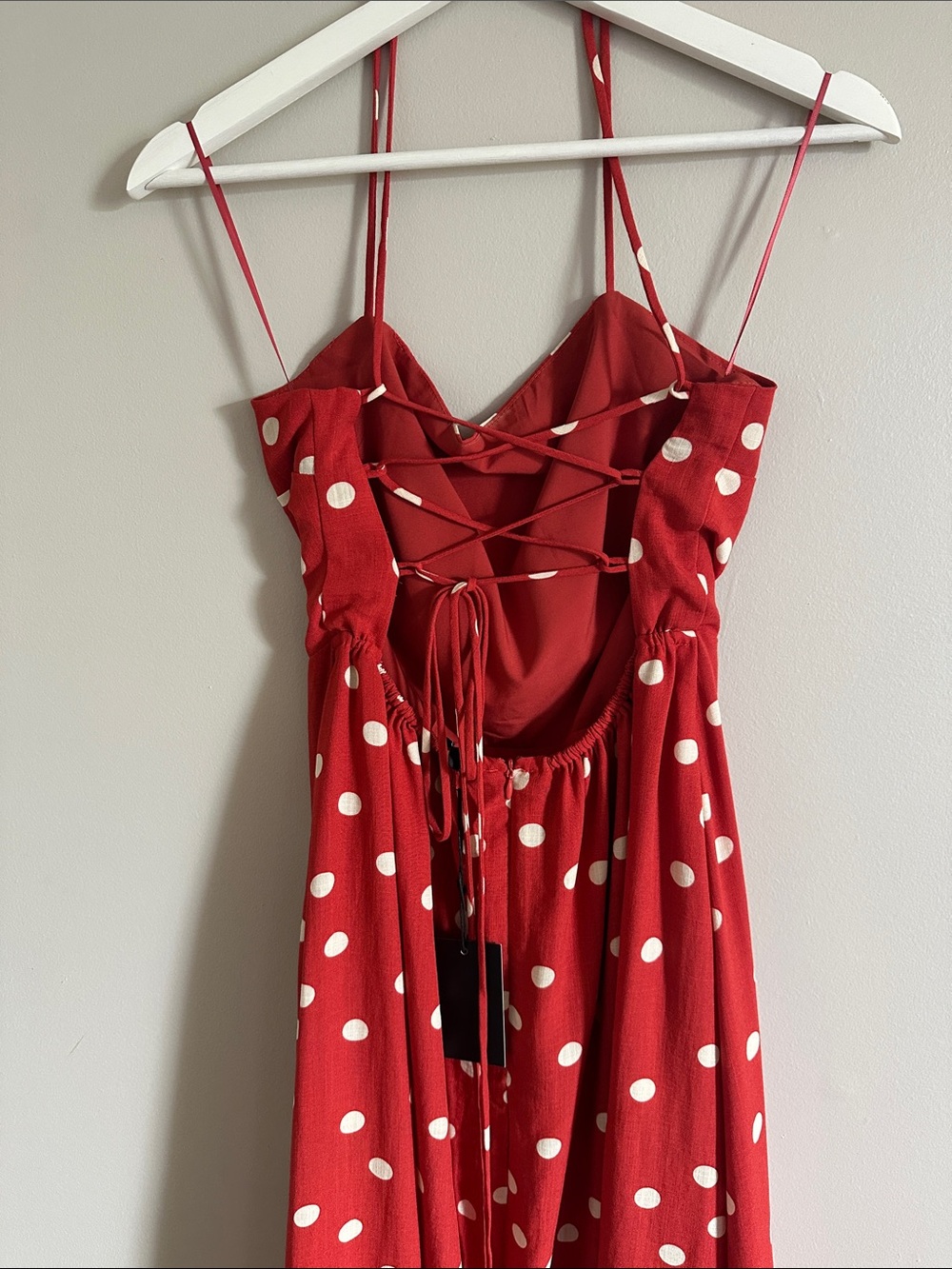emory park Rust Red Polka Dot Maxi Dress with Ivory Spots - Picture 11 of 11